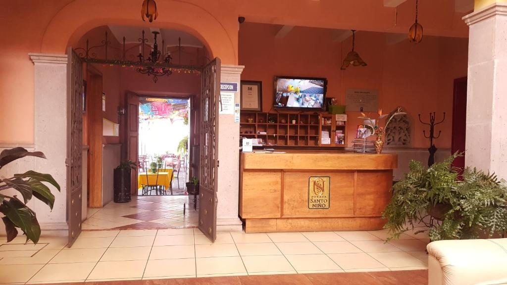 Reception at Hotel Posada Santo Niño